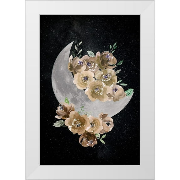 Santiago, Daniela 13x18 White Modern Wood Framed Museum Art Print Titled - Bohemian Moon