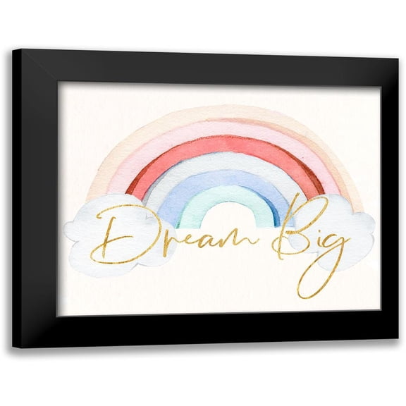Santiago, Daniela 14x12 Black Modern Framed Museum Art Print Titled - Dream Big