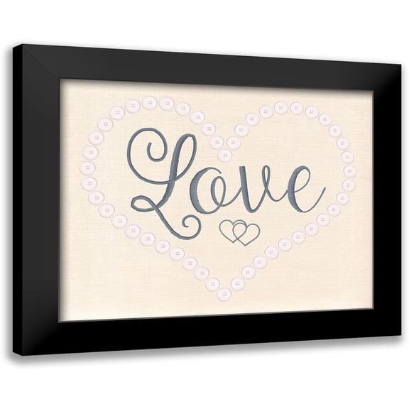 Santiago, Daniela 14x12 Black Modern Framed Museum Art Print Titled - Stitched Love