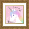 thumbnail image 1 of Santiago, Daniela 15x15 Gold Ornate Wood Framed with Double Matting Museum Art Print Titled - Believe in the Magic, 1 of 4