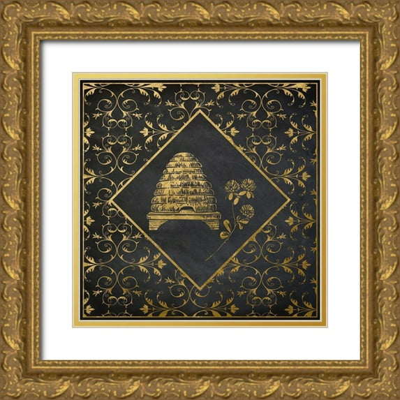 Santiago, Daniela 15x15 Gold Ornate Wood Framed with Double Matting Museum Art Print Titled - Golden Bee Hive