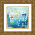 thumbnail image 1 of Santiago, Daniela 15x15 Gold Ornate Wood Framed with Double Matting Museum Art Print Titled - Mermaid Kisses, 1 of 4