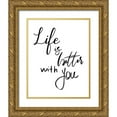 thumbnail image 1 of Santiago, Daniela 15x18 Gold Ornate Wood Framed with Double Matting Museum Art Print Titled - Better With You, 1 of 4