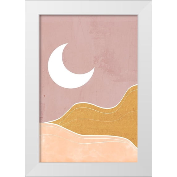 Santiago, Daniela 17x24 White Modern Wood Framed Museum Art Print Titled - Sedona Moon