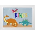 thumbnail image 1 of Santiago, Daniela 18x13 White Modern Wood Framed Museum Art Print Titled - Dinos!, 1 of 4