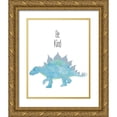 thumbnail image 1 of Santiago, Daniela 20x24 Gold Ornate Wood Framed with Double Matting Museum Art Print Titled - Be Kind Dino, 1 of 4