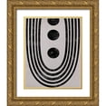 thumbnail image 1 of Santiago, Daniela 20x24 Gold Ornate Wood Framed with Double Matting Museum Art Print Titled - Tubular Abstract, 1 of 4