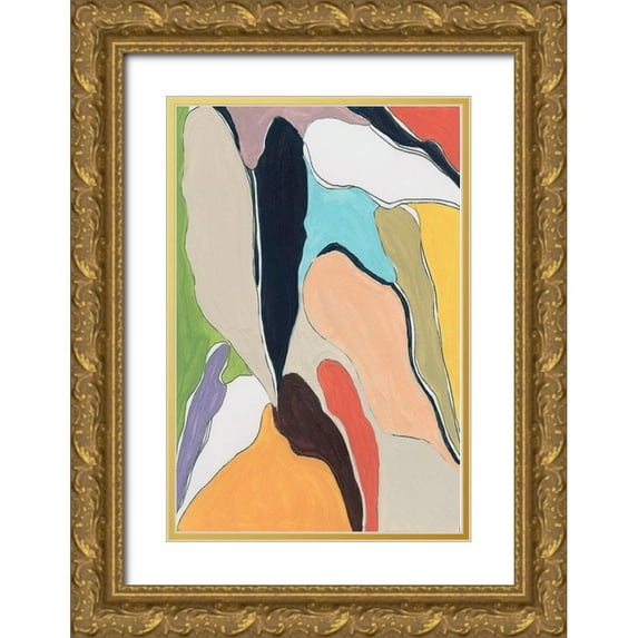 Santiago, Daniela 23x32 Gold Ornate Wood Framed with Double Matting Museum Art Print Titled - Botanical II