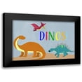 thumbnail image 1 of Santiago, Daniela 24x17 Black Modern Framed Museum Art Print Titled - Dinos!, 1 of 5