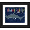 thumbnail image 1 of Santiago, Daniela 32x26 Black Ornate Wood Framed with Double Matting Museum Art Print Titled - Hammerhead Shark, 1 of 4