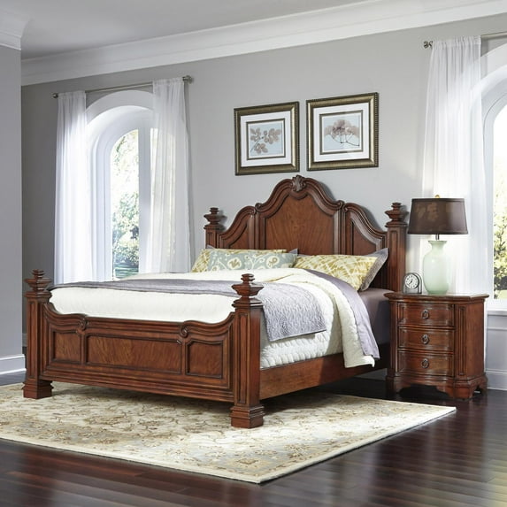 Santiago King Bed and Night Stand