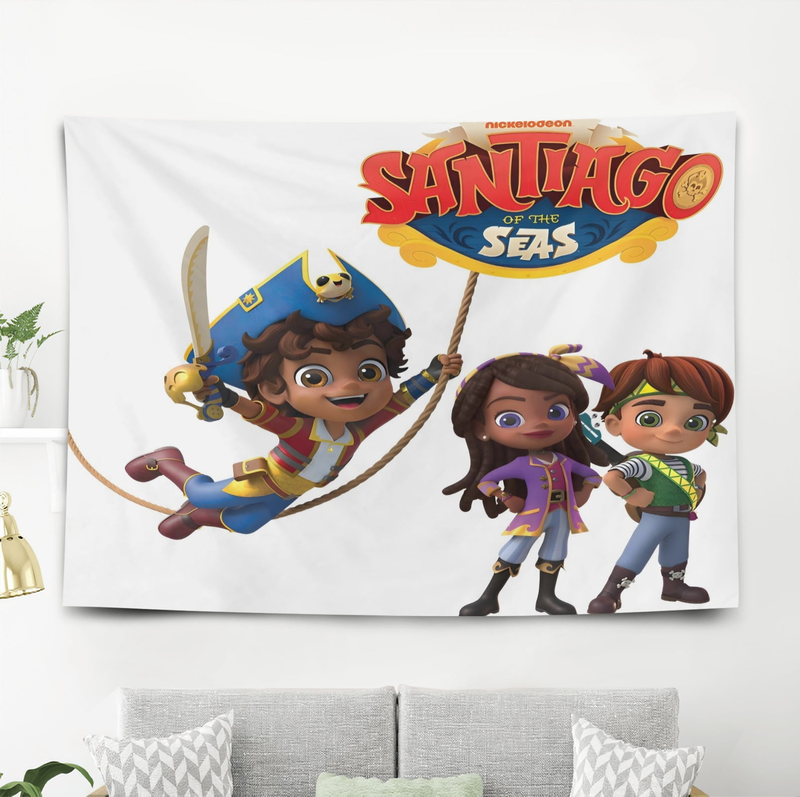 Santiago Of The Sea QQ Pattern Wall Hanging 50*60 Inches High-Quality ...