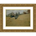 thumbnail image 1 of Santiago Rusiñol 14x11 Gold Ornate Wood Frame and Double Matted Museum Art Print Titled - On Campaign (1891), 1 of 4