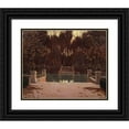 thumbnail image 1 of Santiago Rusiñol 24x20 Black Ornate Framed Double Matted Museum Art Print Titled: The Landing Stage (1911), 1 of 5