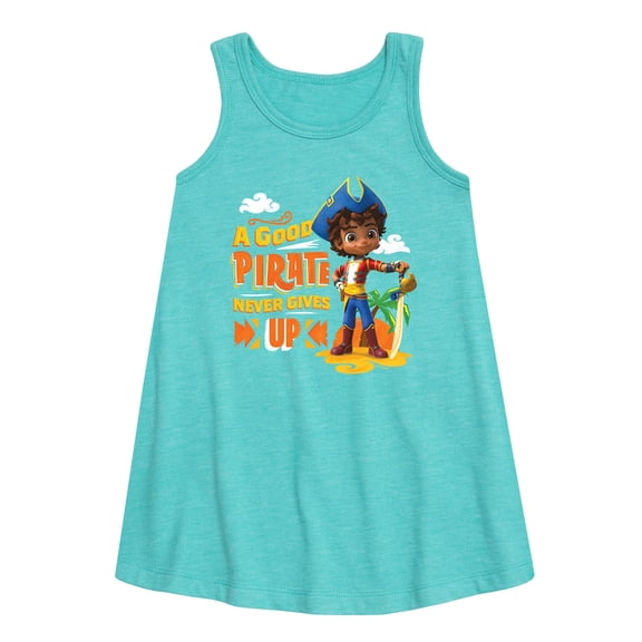 Santiago of The Sea - A Good Pirate - Toddler and Youth Girls A-line Dress