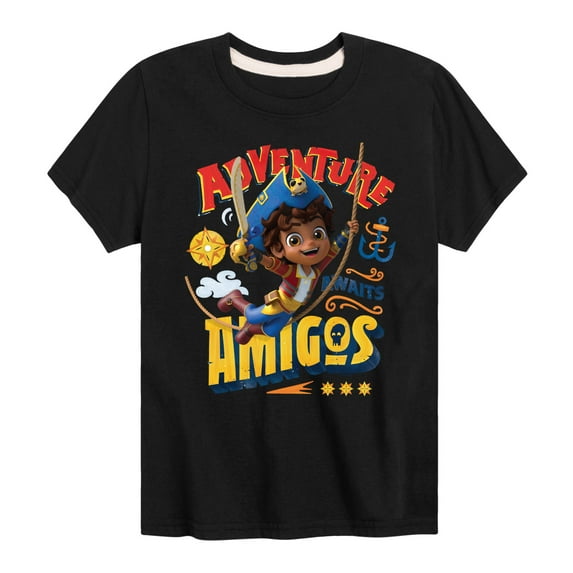 Santiago of The Sea - Adventure Awaits Amigos - Toddler And Youth Short Sleeve Graphic T-Shirt