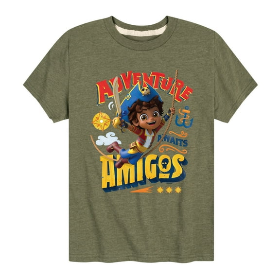 Santiago of The Sea - Adventure Awaits Amigos - Toddler And Youth Short Sleeve Graphic T-Shirt