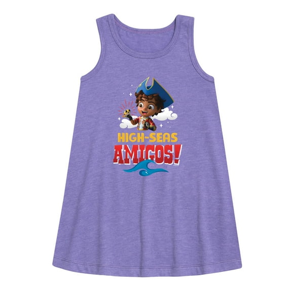 Santiago of The Sea - Bff Of The Sea - Toddler and Youth Girls A-line Dress