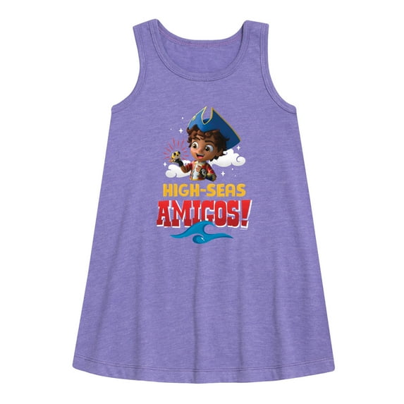 Santiago of The Sea - Bff Of The Sea - Toddler and Youth Girls A-line Dress