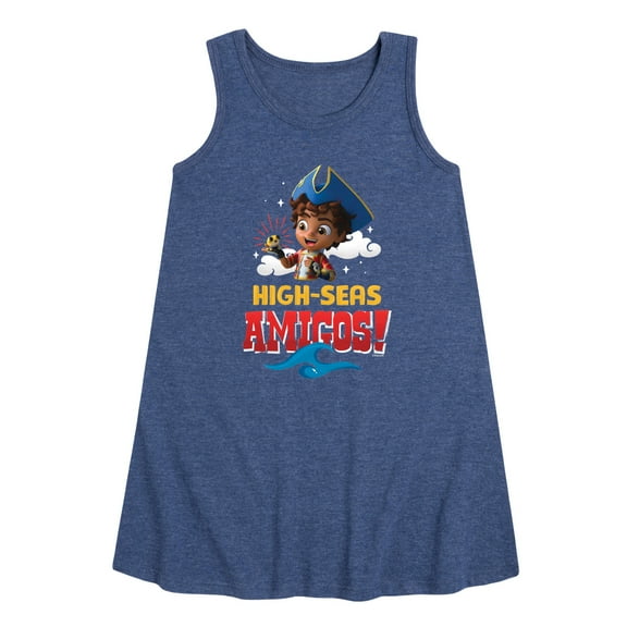 Santiago of The Sea - Bff Of The Sea - Toddler and Youth Girls A-line Dress