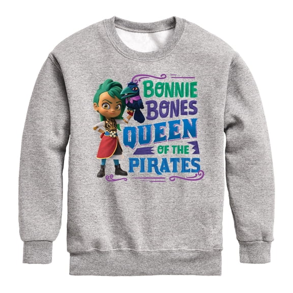 Santiago of The Sea - Bonnie Bones Queen - Toddler And Youth Crewneck Fleece Sweatshirt