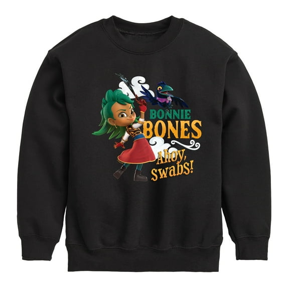 Santiago of The Sea - Bonnie Bones Swabs - Toddler And Youth Crewneck Fleece Sweatshirt