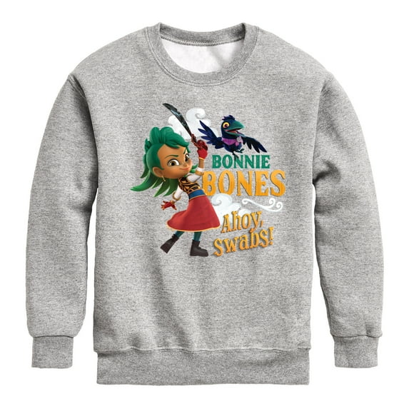 Santiago of The Sea - Bonnie Bones Swabs - Toddler And Youth Crewneck Fleece Sweatshirt