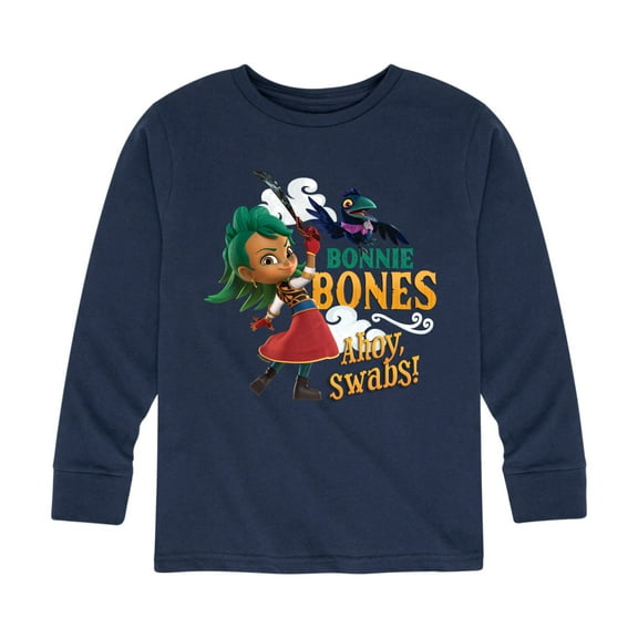 Santiago of The Sea - Bonnie Bones Swabs - Toddler And Youth Long Sleeve Graphic T-Shirt