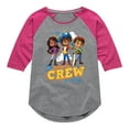thumbnail image 1 of Santiago of The Sea - Join The Crew - Toddler And Youth Girls Raglan Graphic T-Shirt, 1 of 5