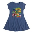 thumbnail image 1 of Santiago of The Sea - Kitty Cat Crew - Toddler And Youth Girls Fit And Flare Dress, 1 of 4