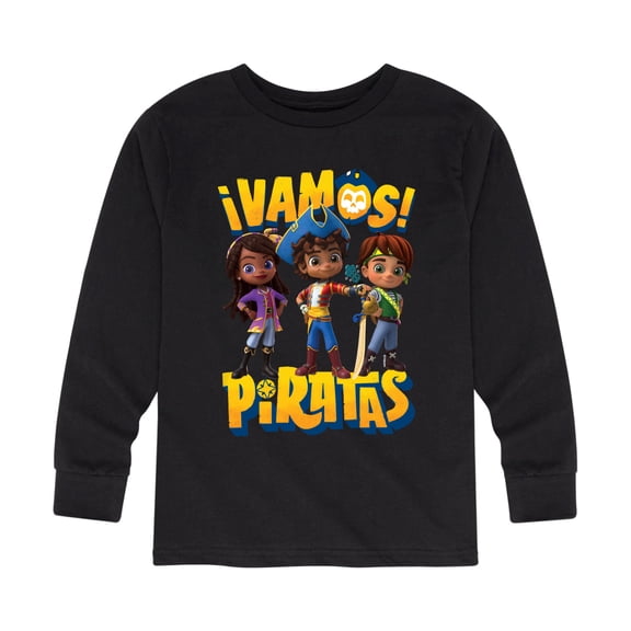 Santiago of The Sea - Vamos Piratas - Toddler And Youth Long Sleeve Graphic T-Shirt