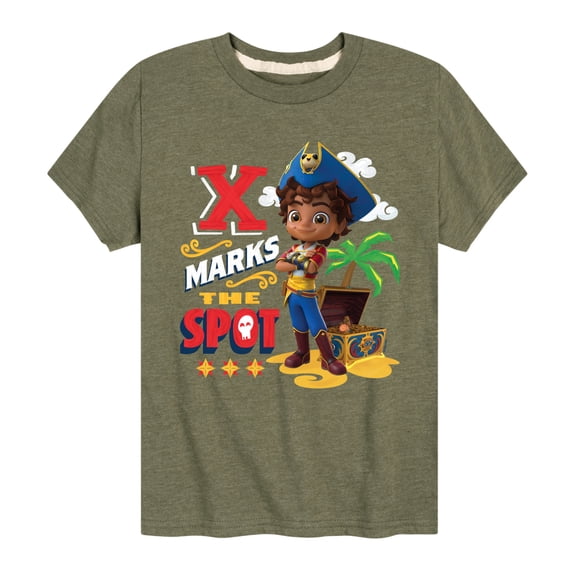 Santiago of The Sea - X Marks The Spot - Toddler And Youth Short Sleeve Graphic T-Shirt