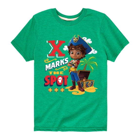 Santiago of The Sea - X Marks The Spot - Toddler And Youth Short Sleeve Graphic T-Shirt