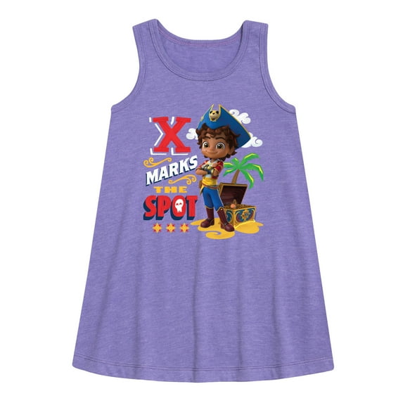 Santiago of The Sea - X Marks The Spot - Toddler and Youth Girls A-line Dress