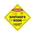 thumbnail image 1 of Santiago's Room Sign Crossing Zone Xing | Indoor/Outdoor | 20" Tall kids bedroom decor door children's name boy girl, 1 of 5