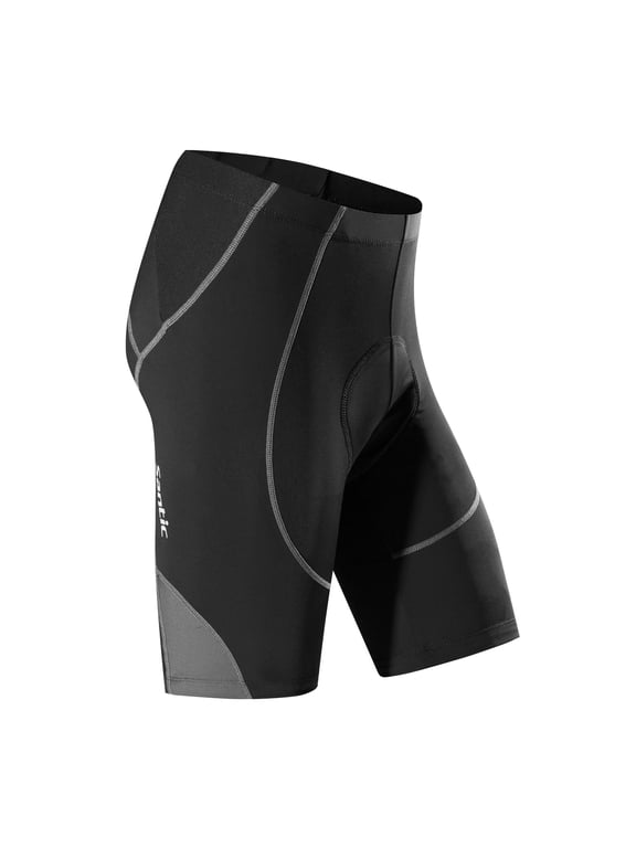 Cycling Shorts Padded for Mens Bicycle Riding Pants Bike Shorts Cycle Tights Gray L