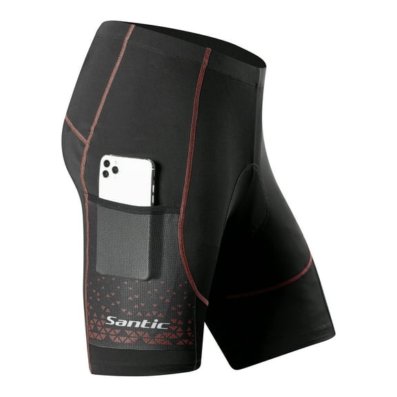 Santic Men's Cycling Shorts Padded Bike Riding Tights Men Bicycle Pants Padded Breathable
