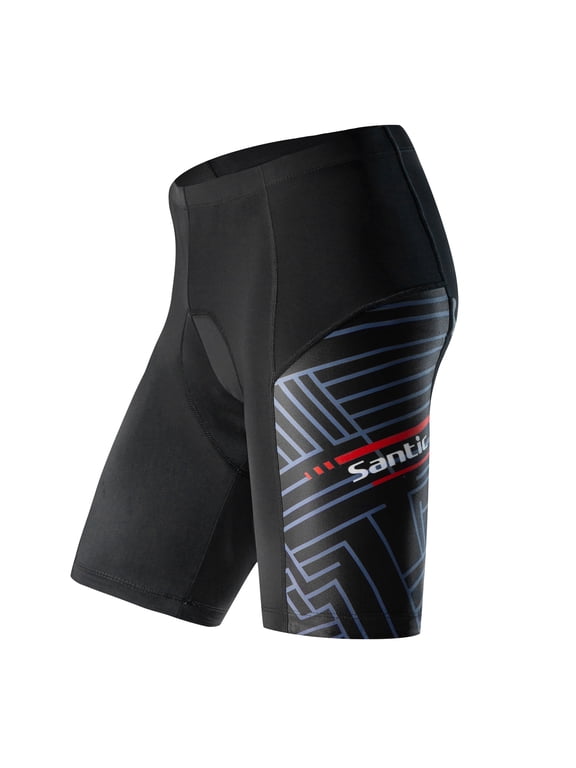Mens Cycling Shorts Road Bike Shorts Mens Padded Biking Shorts Breathable Black L