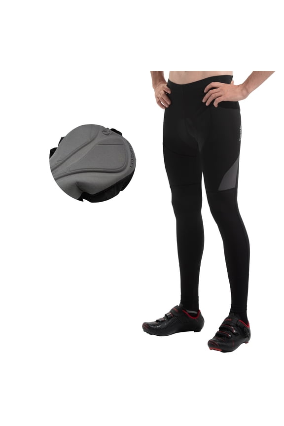 Mens Riding Bike Pants Padded Road Bike Wear MTB Leggings Cycling Pants Gray M