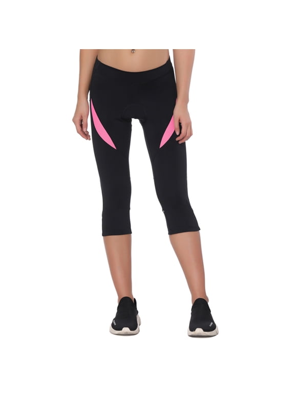 Women's Cycling Shorts Padded Bicycle Capris Biking Pants Bike Tight Breathable