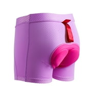 Santic Women's Cycling Shorts Underwear Padded MTB Bike Bicycle Underpants Purple M