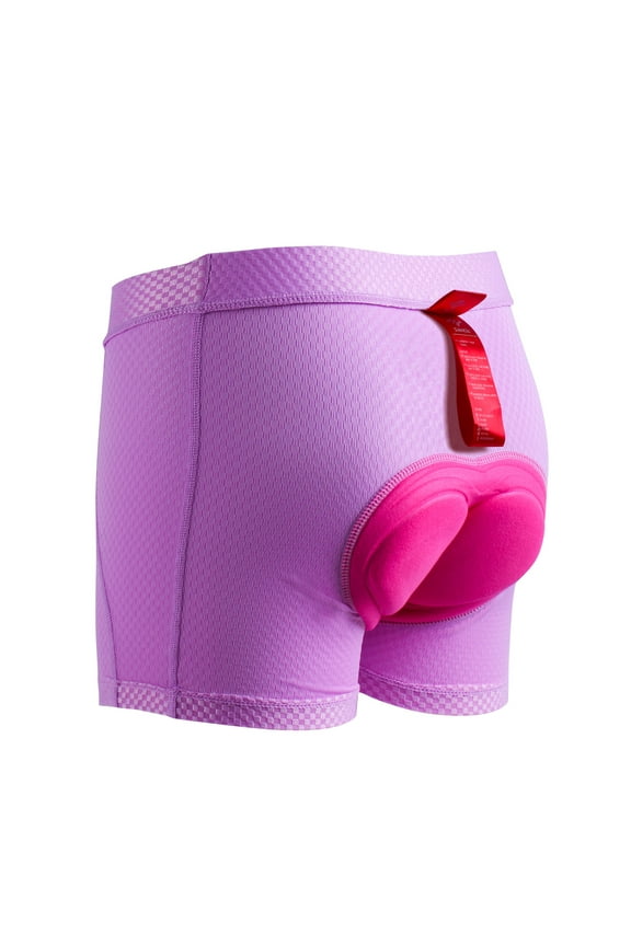 Women's Cycling Shorts Underwear Padded MTB Bike Bicycle Underpants Purple S