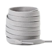 Santimon 2 Pairs Classic Flat Shoelace Replacement Shoe Strings for Sneakers/ Athletic Shoes/ Canvas Shoes/ Boots 55" Orange Pink