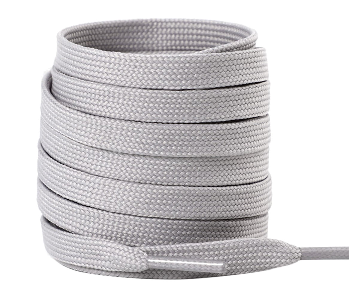 String Gray Santimon 2 Pairs Classic Flat Shoelace Replacement Shoe Strings for ...