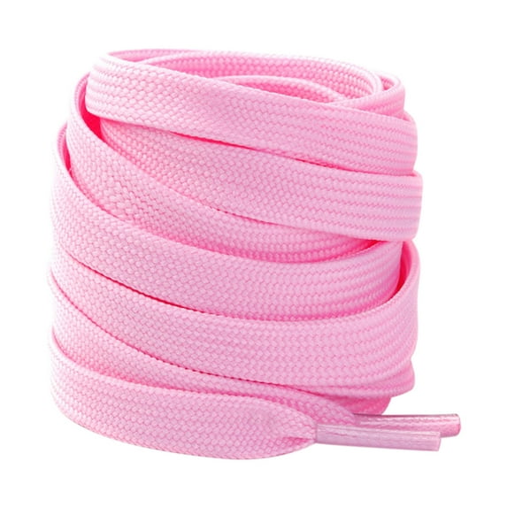 Santimon 2 Pairs Classic Flat Shoelace Replacement Shoe Strings for Sneakers/ Athletic Shoes/ Canvas Shoes/ Boots 39" Pink