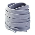 thumbnail image 1 of Santimon 2 Pairs Classic Flat Shoelace Replacement Shoe Strings for Sneakers/ Athletic Shoes/ Canvas Shoes/ Boots 55" Blue Grey, 1 of 6