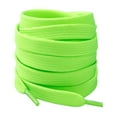 thumbnail image 1 of Santimon 2 Pairs Classic Flat Shoelace Replacement Shoe Strings for Sneakers/ Athletic Shoes/ Canvas Shoes/ Boots 55" Neon Green, 1 of 6