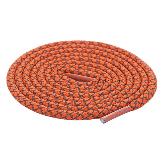 Santimon 2 Pairs Fashion Reflective Shoelace for Canvas Sneakers/ Boots/ Sport Shoes 71" Orange