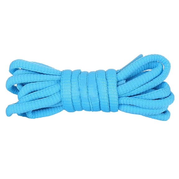 Santimon 2 Pairs Oval Cotton Shoelace for Canvas Sneakers Boots Athletic Shoes 39" Pink Blue