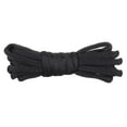 thumbnail image 1 of Santimon 2 Pairs Oval Cotton Shoelace for Canvas Sneakers Boots Athletic Shoes 51" Black, 1 of 4